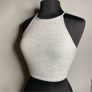 Forever 21 crop grey tank top